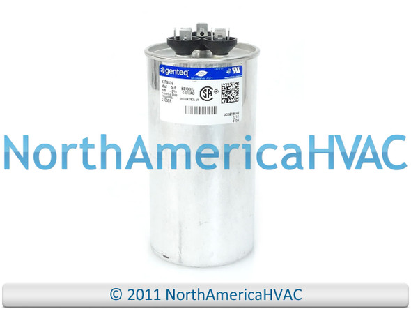 Capcom GE Genteq Capacitor Dual Run Round 55/5 uf MFD 440 Volt VAC